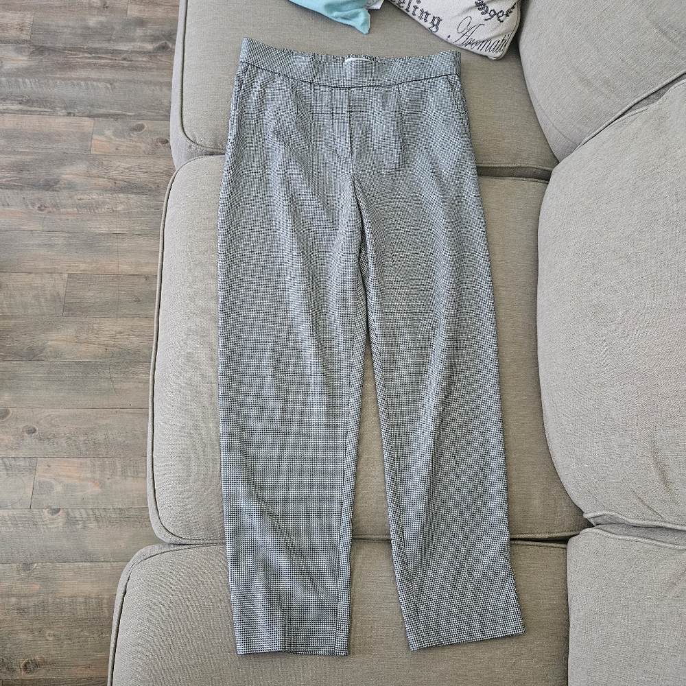 Aritzia Babaton Atelier trouser pants black white houndstooth